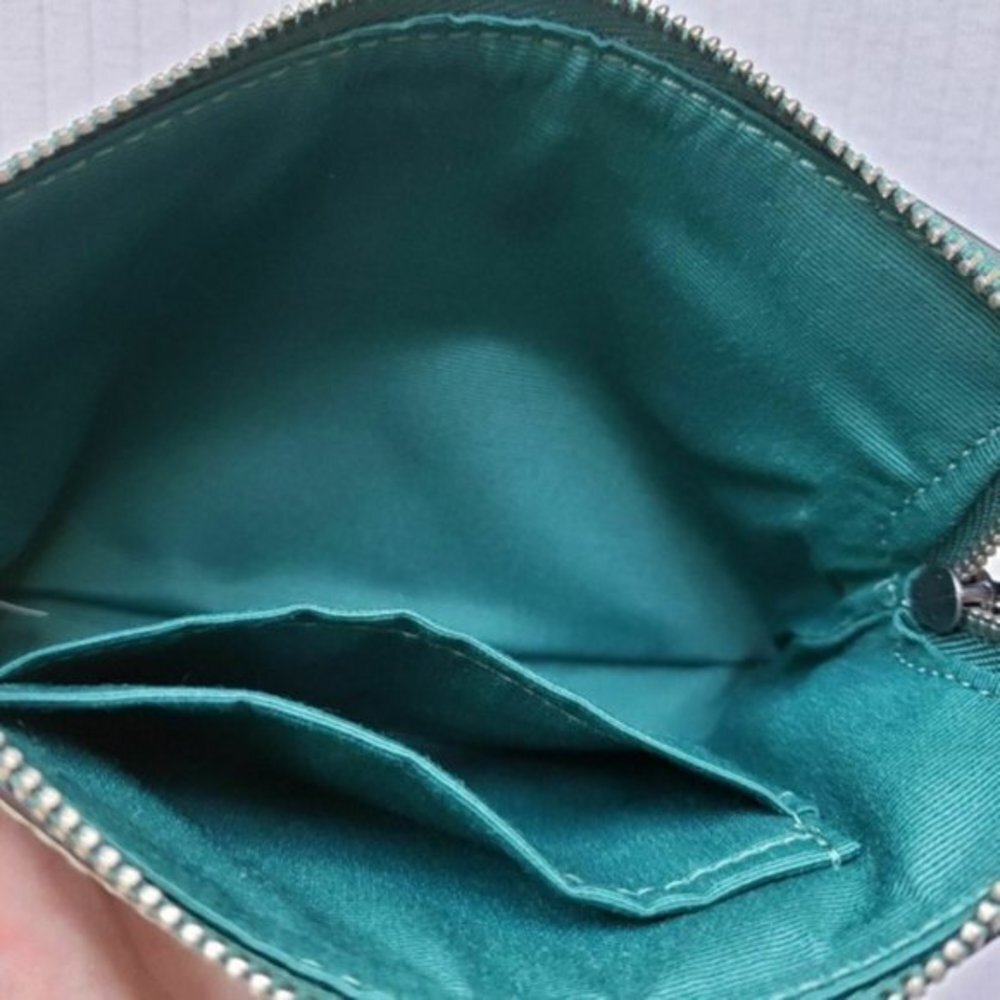 COACH Leather Viridian Green Sage Horse & Carriage Wristlet Limited Edition NWT - Picture 3 of 10